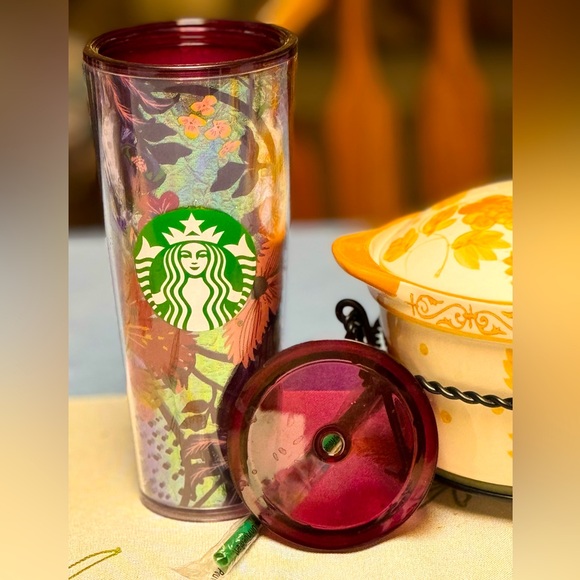 2021 Starbucks Fall Foil Venti Cold Cup - Picture 1 of 3